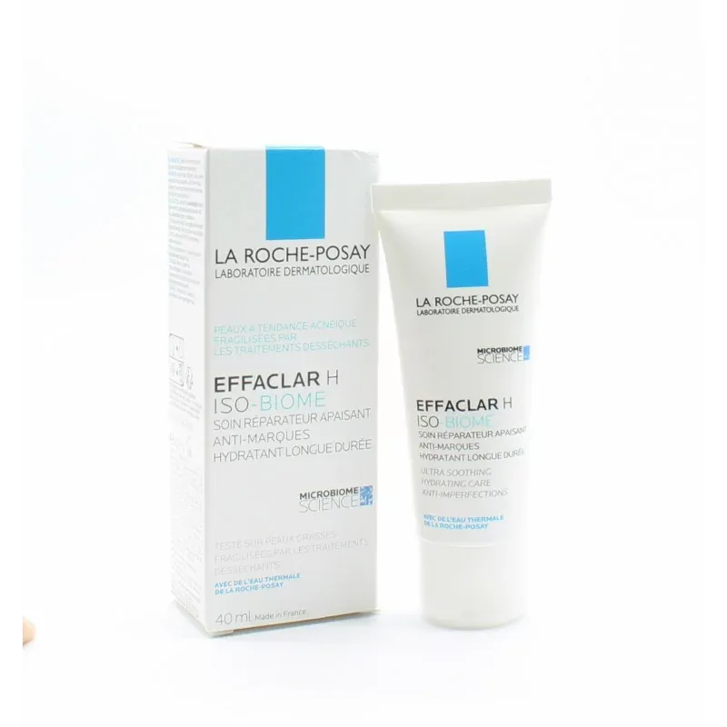 La Roche-Posay Effaclar H Iso-biome Soin Réparateur Apaisant 40ml - Univers Pharmacie