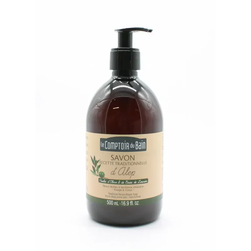 Le Comptoir du Bain Savon d'Alep 500ml - Univers Pharmacie Le Comptoir du Bain Savon d'Alep 500ml - Univers Pharmacie