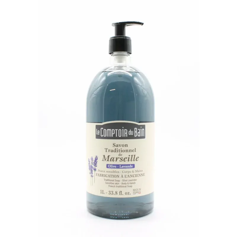 Le Comptoir du Bain Savon de Marseille Olive Lavande 1L