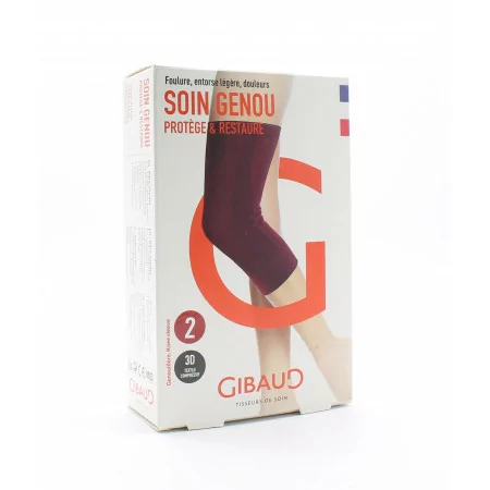 Gibaud Soin Genou Taille 2 Rouge - Univers Pharmacie