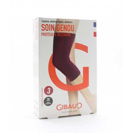 Gibaud Soin Genou Taille 3 Rouge - Univers Pharmacie