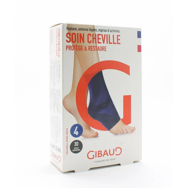 Gibaud Soin Cheville Taille 4 Bleu - Univers Pharmacie