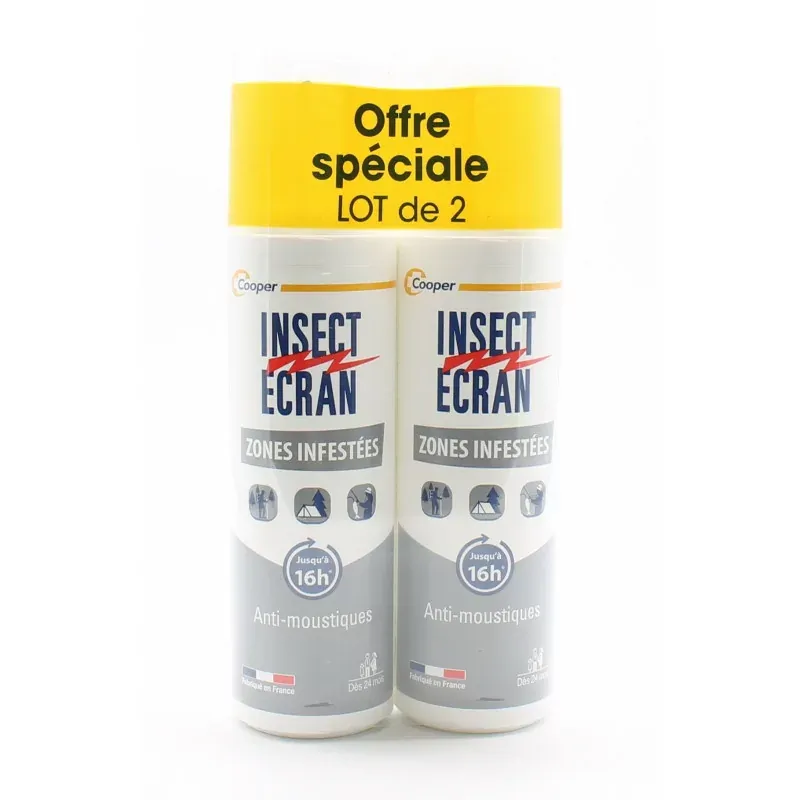 Insect Ecran Zones Infestées 2X100ml - Univers Pharmacie