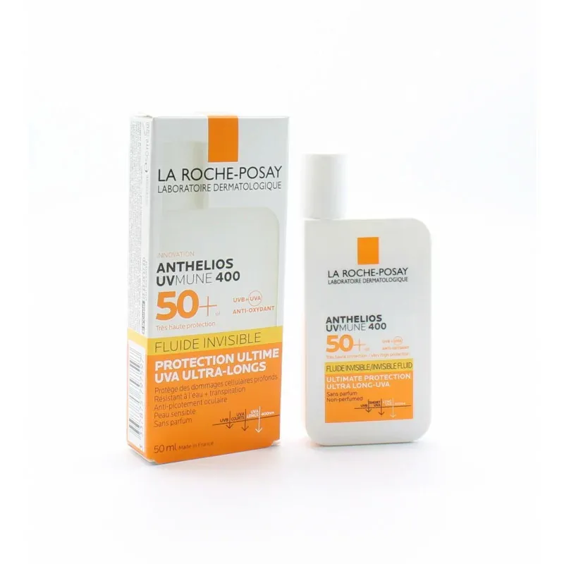 La Roche-Posay Anthelios UVmune 400 Fluide Invisible SPF50+ 50ml - Univers Pharmacie