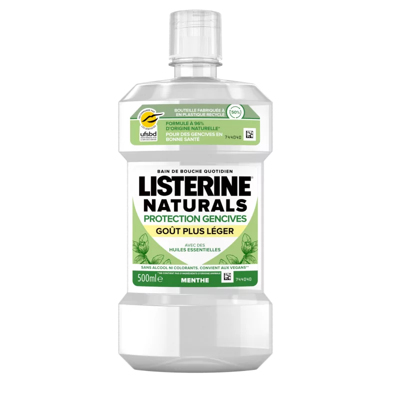 Listerine Naturals Protection Gencives Menthe 500ml - Univers Pharmacie