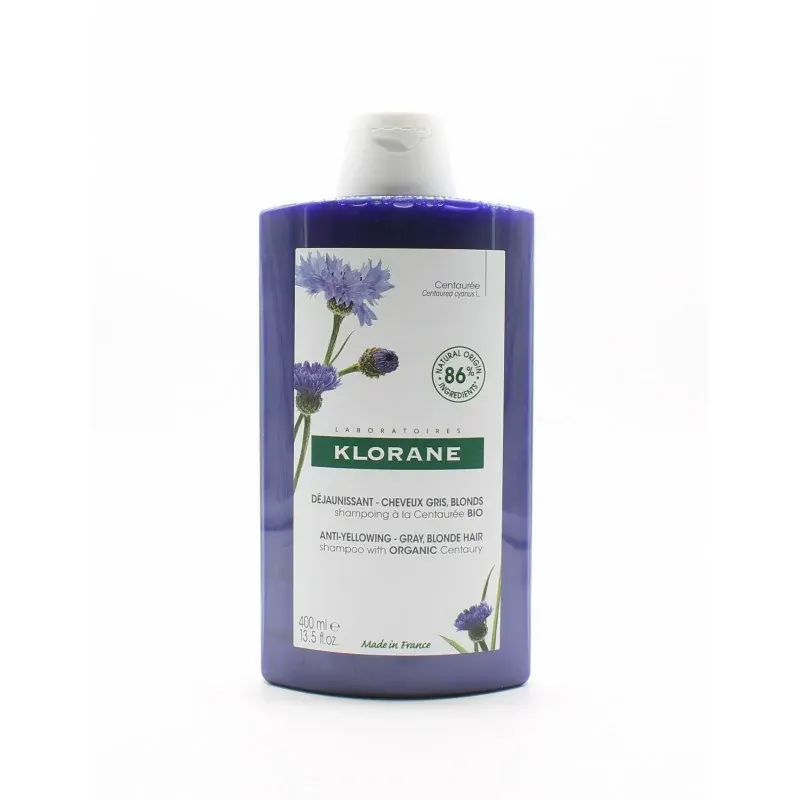 Klorane Shampooing Déjaunissant Centaurée 400ml