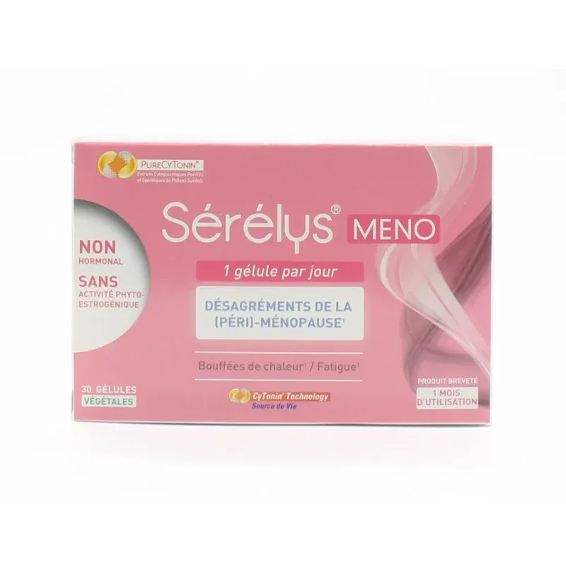 Sérélys Meno Désagréments de la (Péri)-Ménopause 30 gélules - Univers Pharmacie