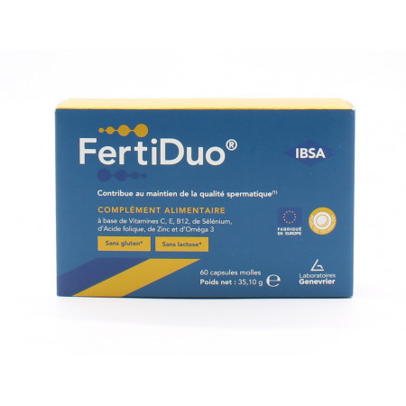 FertiDuo 60 capsules molles - Univers Pharmacie