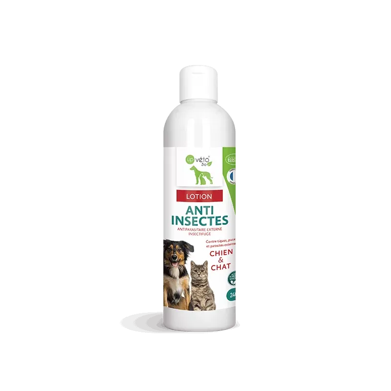 Up Véto Bio Lotion Anti Insectes Chien & Chat 240ml - Univers Pharmacie