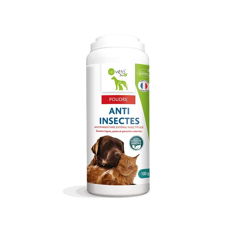 Up Véto Bio Poudre Anti Insectes Chien & Chat 100g - Univers Pharmacie