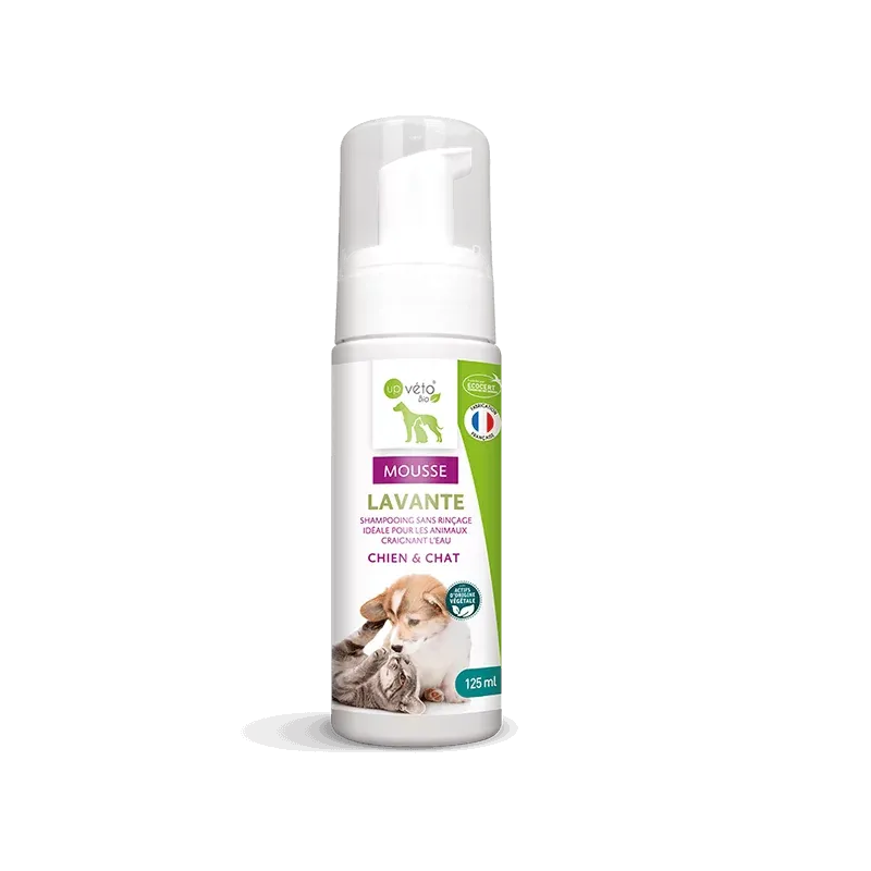 Up Véto Bio Mousse Lavante Chien & Chat 125ml - Univers Pharmacie