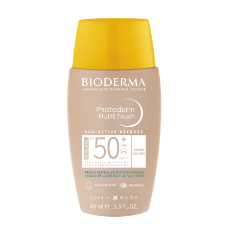 Bioderma Photoderm Nude Touch SPF50+ Teinte Dorée 40ml - Univers Pharmacie