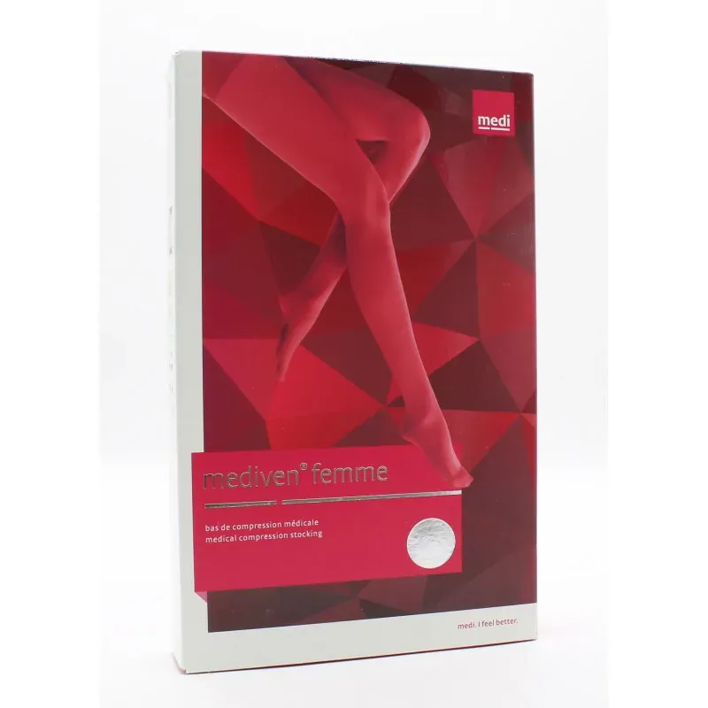 Mediven 20 Elegance Bas Jarret T3C Noir - Univers Pharmacie