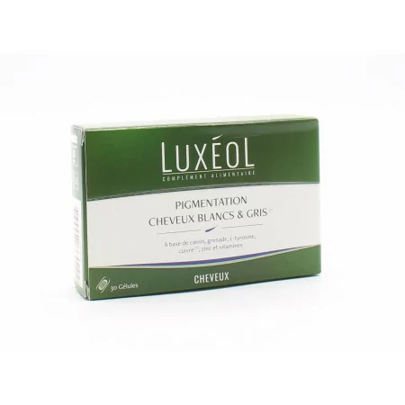 Luxéol Pigmentation Cheveux Blancs & Gris 30 gélules - Univers Pharmacie