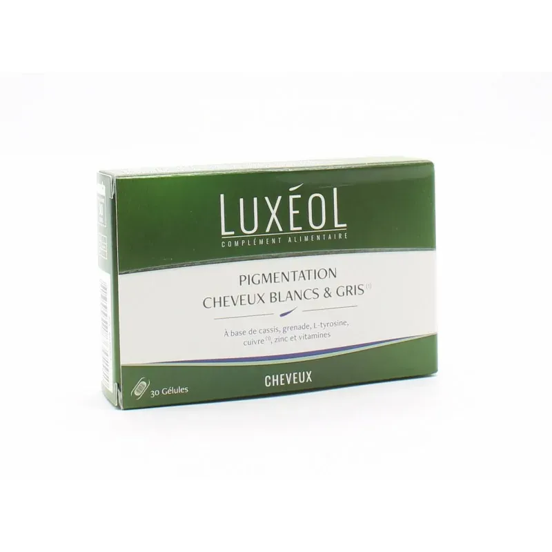 Luxéol Pigmentation Cheveux Blancs & Gris 30 gélules - Univers Pharmacie