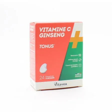Vitavea Vitamine C Ginseng Tonus 24 comprimés - Univers Pharmacie