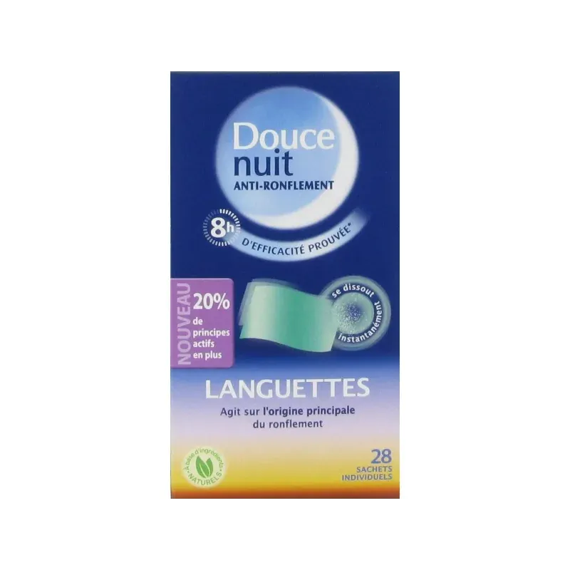 Douce Nuit Languettes Anti-ronflements 28 sachets - Univers Pharmacie