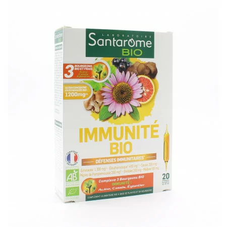 Santarome Bio Immunité 20 ampoules - Univers Pharmacie