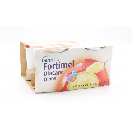 Fortimel DiaCare Crème Arôme Vanille 4X200g