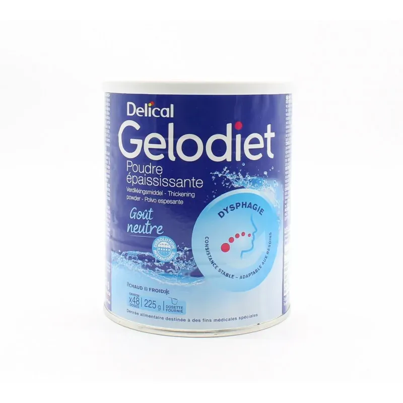 Delical Gelodiet Goût Neutre 225g - Univers Pharmacie