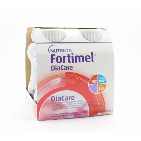 Fortimel DiaCare Arôme Fraise 4X200ml - Univers Pharmacie