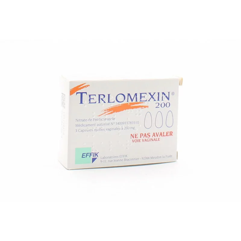 Terlomexin 200 Capsules Molles Vaginales X3 - Univers Pharmacie