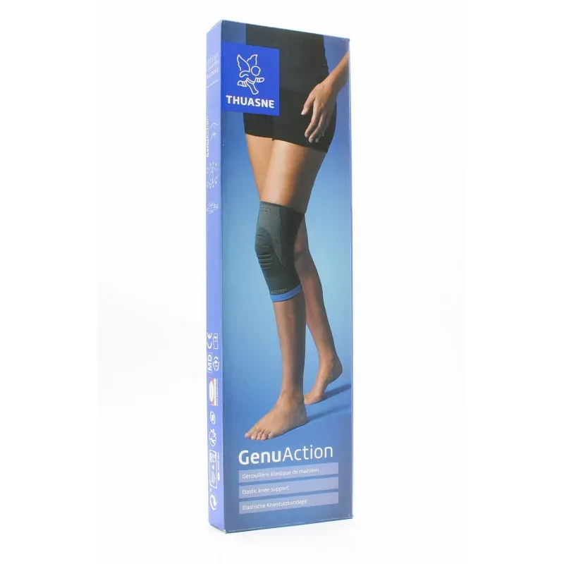 Thuasne GenuAction Genouillère Élastique de Maintien Taille 3 Gris