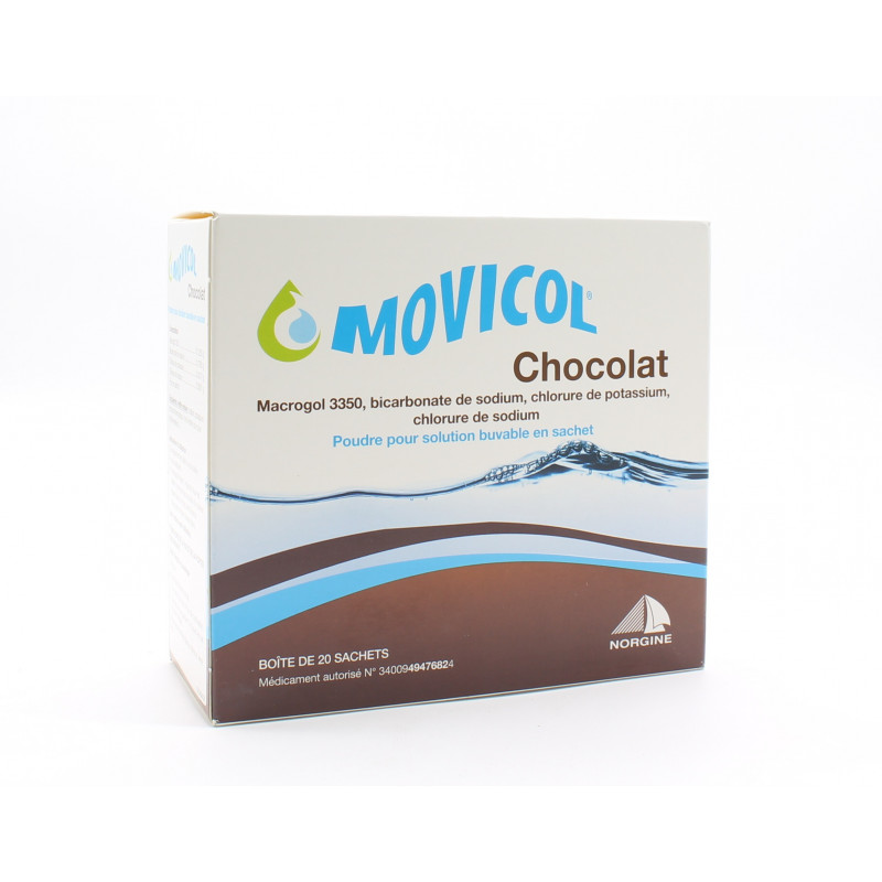Movicol Chocolat 20 sachets - Univers Pharmacie Movicol Chocolat 20 sachets - Univers Pharmacie