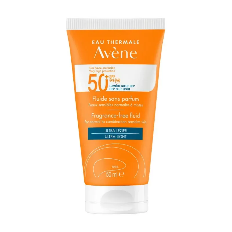 Avène Fluide Sans Parfum SPF50+ 50ml - Univers Pharmacie
