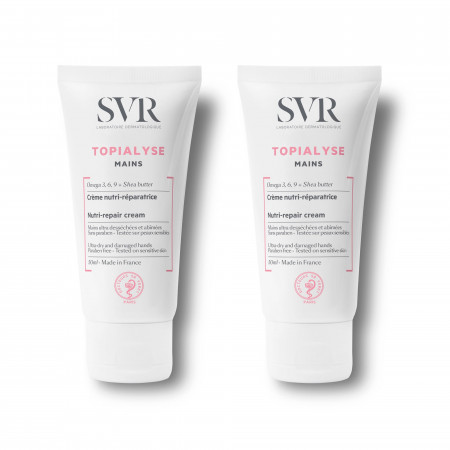 SVR Topialyse Mains Crème Nutri-réparatrice 2X50ml - Univers Pharmacie