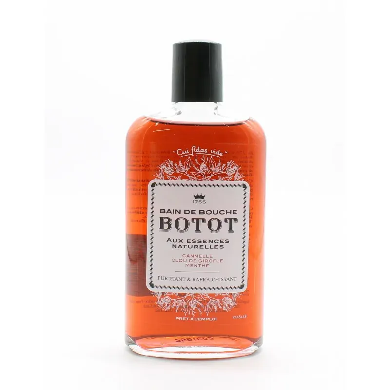 Botot Bain de Bouche Cannelle Clou de Girofle Menthe 250ml - Univers Pharmacie Botot Bain de Bouche Cannelle Clou de Girofle Menthe 250ml - Univers Pharmacie