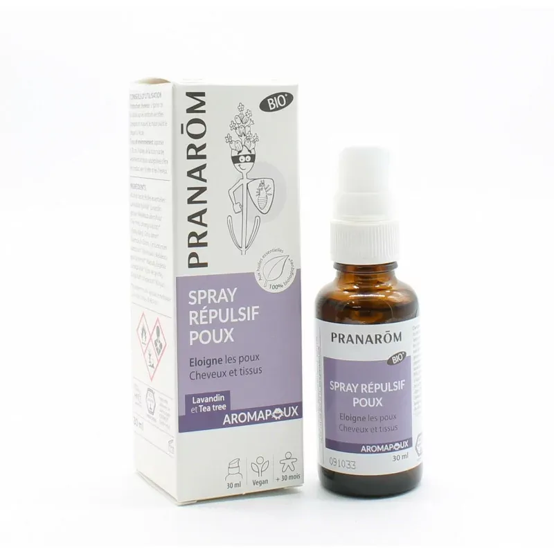 Pranarôm Aromapoux Spray Répulsif Poux Bio 30ml - Univers Pharmacie