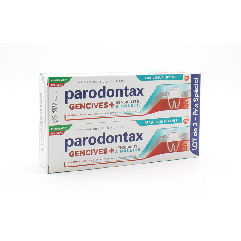 Parodontax Dentifrice Gencives + Sensibilité & Haleine 2X75ml - Univers Pharmacie