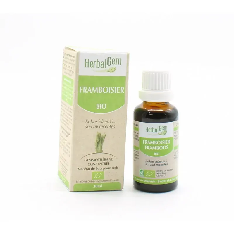 HerbalGem Framboisier Bio 30ml - Univers Pharmacie