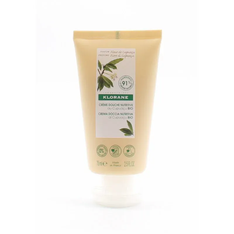 Klorane Crème de Douche Nutritive Fleur de Cupuaçu Bio 75ml - Univers Pharmacie