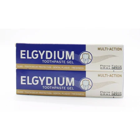 Elgydium Gel Dentifrice Multi-actions 2X75ml - Univers Pharmacie