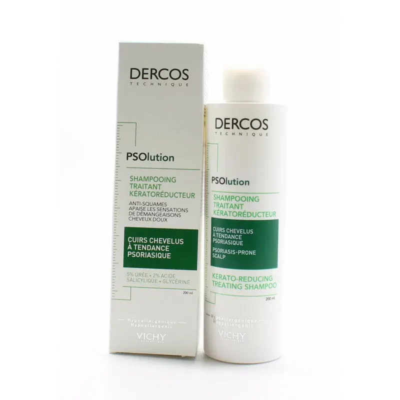 Dercos PSOlution Shampooing Traitant Kératoréducteur 200ml - Univers Pharmacie