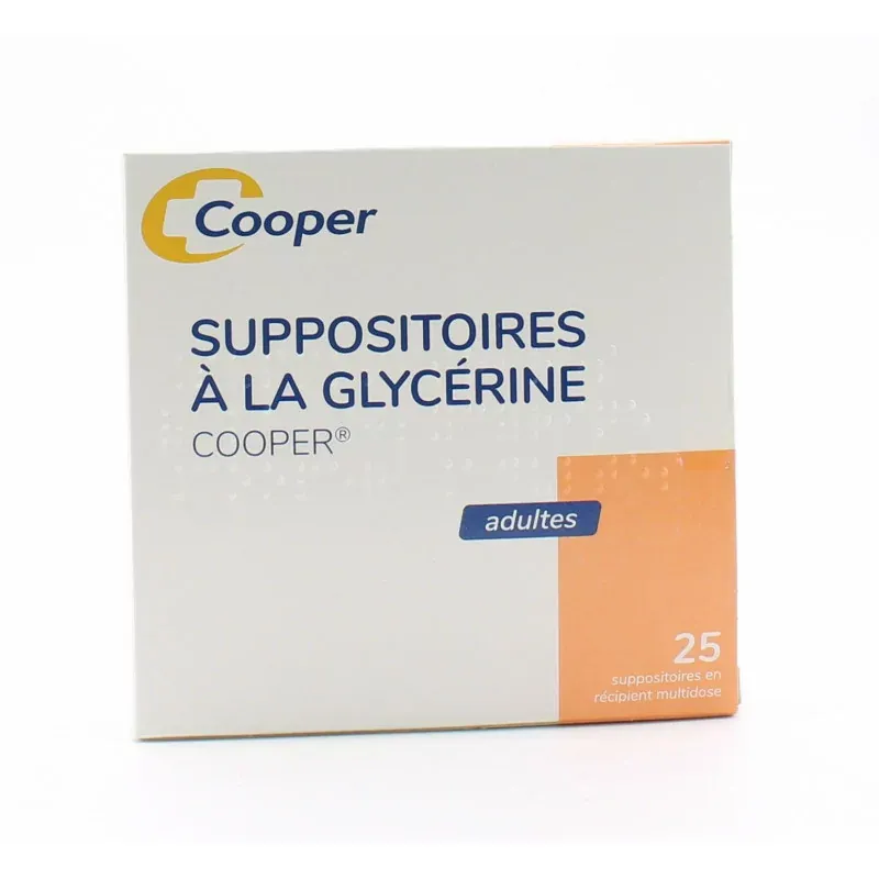 Cooper Suppositoires à la Glycérine Adultes X25 - Univers Pharmacie