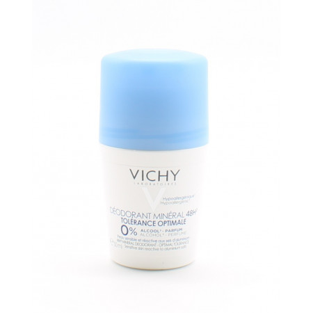 Vichy Déodorant Minéral 48h² Tolérance Optimale  - Univers Pharmacie
