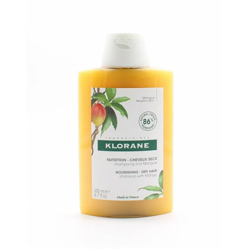 Klorane Shampooing à la Mangue 200ml - Univers Pharmacie Klorane Shampooing à la Mangue 200ml - Univers Pharmacie