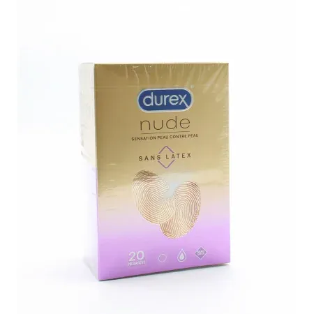 Durex Nude Sans Latex 20 préservatifs - Univers Pharmacie