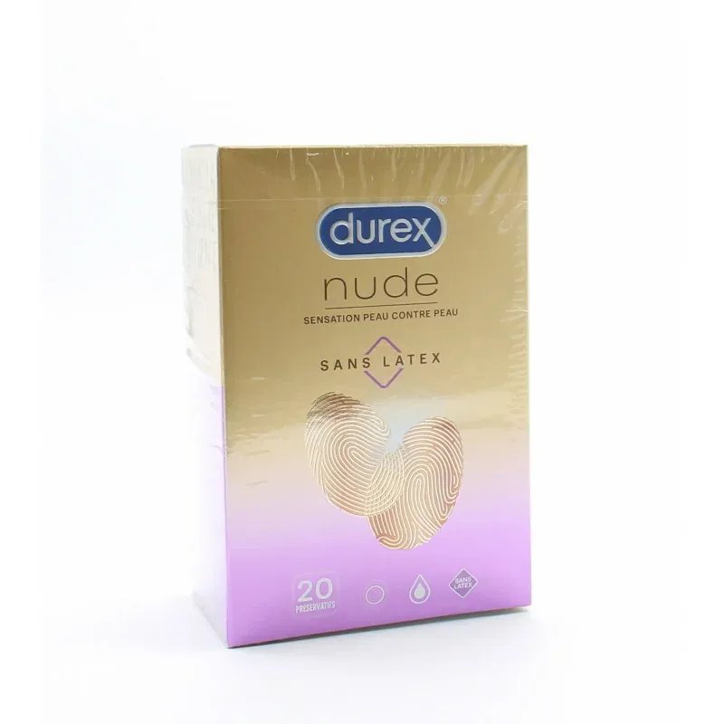 Durex Nude Sans Latex 20 préservatifs - Univers Pharmacie
