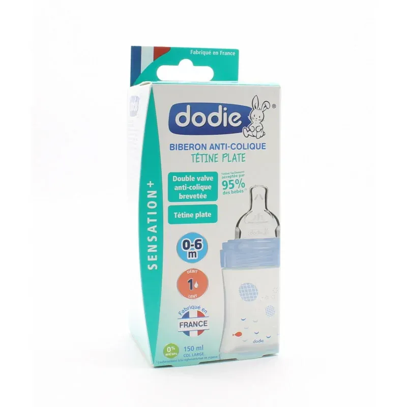 Dodie Biberon Anti-colique 0-6m Tortue 150ml