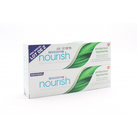 Sensodyne Nourish Dentifrice Protection Apaisante 2X75ml - Univers Pharmacie
