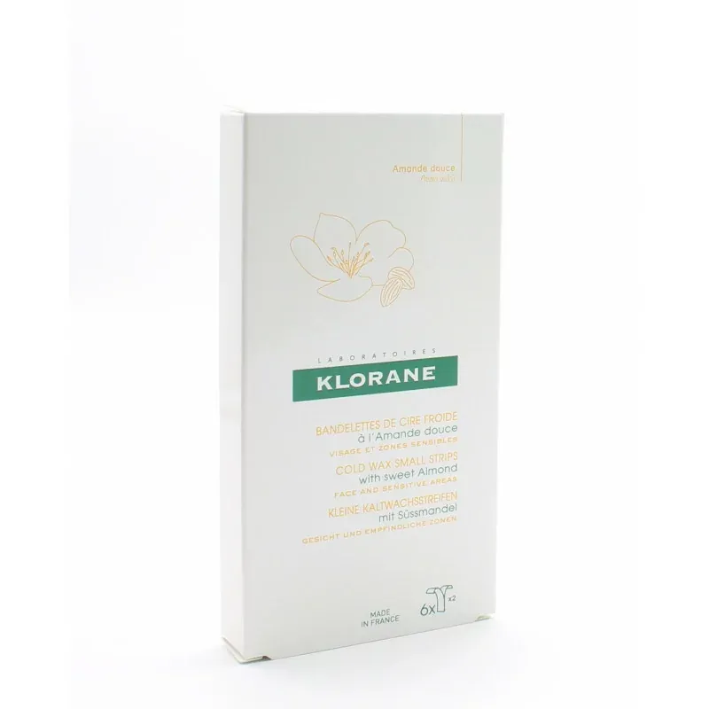 Klorane Bandelettes de Cire Froide Visage X6 - Univers Pharmacie