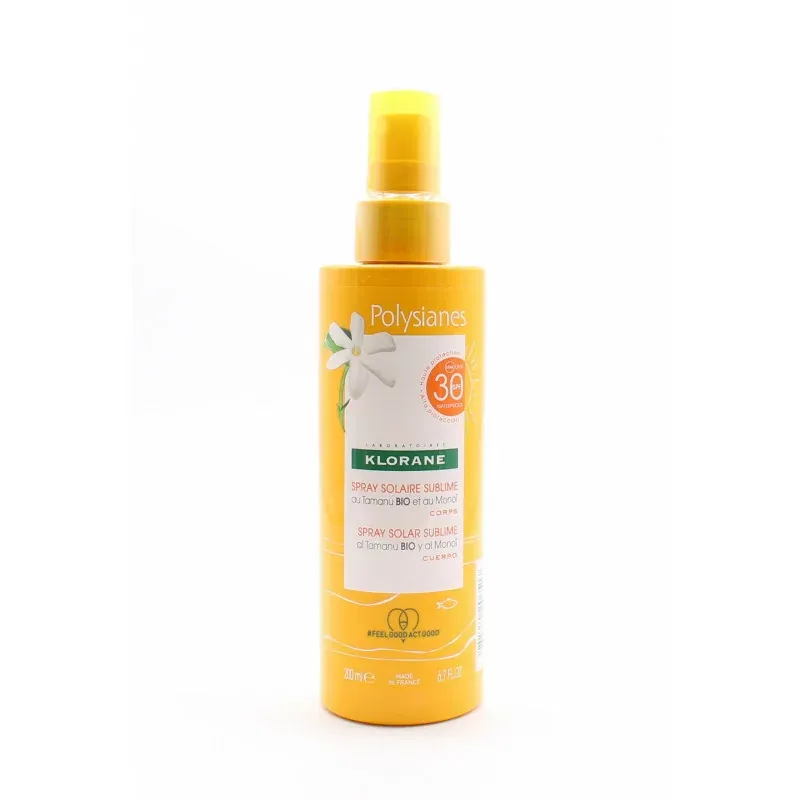 Klorane Spray Solaire Sublime SPF 30 200ml - Univers Pharmacie