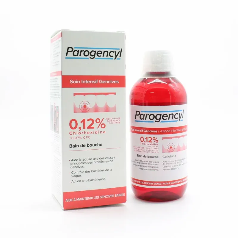 Parogencyl Bain de Bouche Soin Intensif Gencives 300ml - Univers Pharmacie