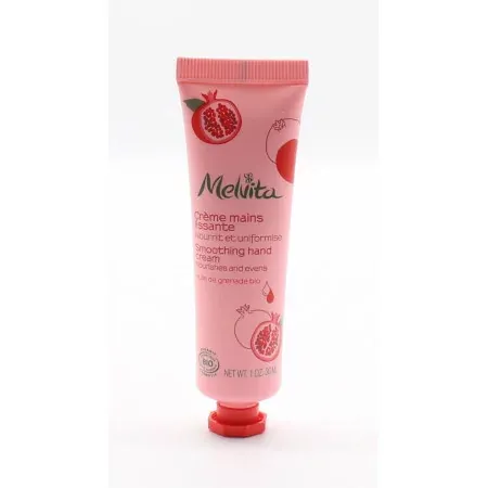 Melvita Crème Mains Lissante Huile de Grenade Bio 30ml - Univers Pharmacie