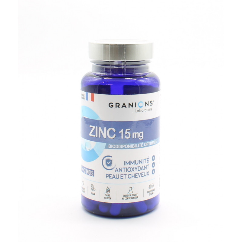 Granions Zinc 15mg 60 gélules - Univers Pharmacie