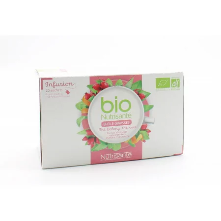 Bio Nutrisanté Brûle-graisses Infusion 20 sachets - Univers Pharmacie